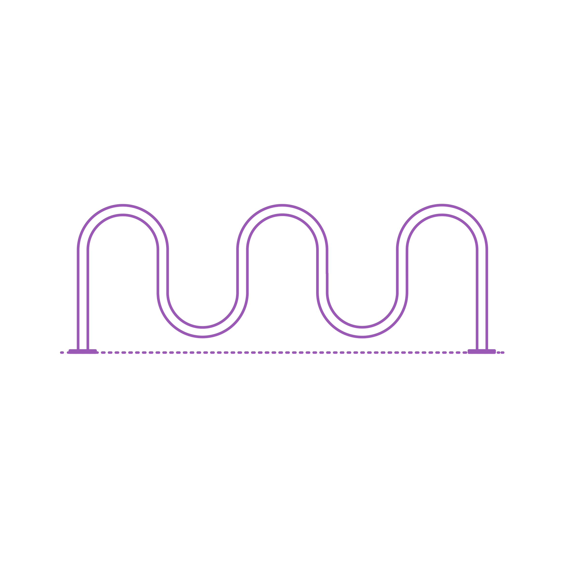 Fixtures Bicycle Parking Challenger Plus Bike Rack Outline Icon Svg Set Free Vectors